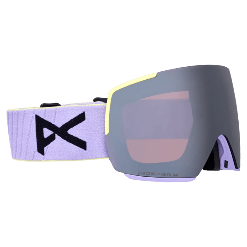 Main view of the Anon M5S Toric Goggles in Hyper Lilac, Perceive Sun Onyx lens, unisex model