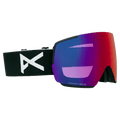 Main view of the Anon M5 Toric Low Bride Goggles in Black, Perceive Sunny Red lens, unisex model