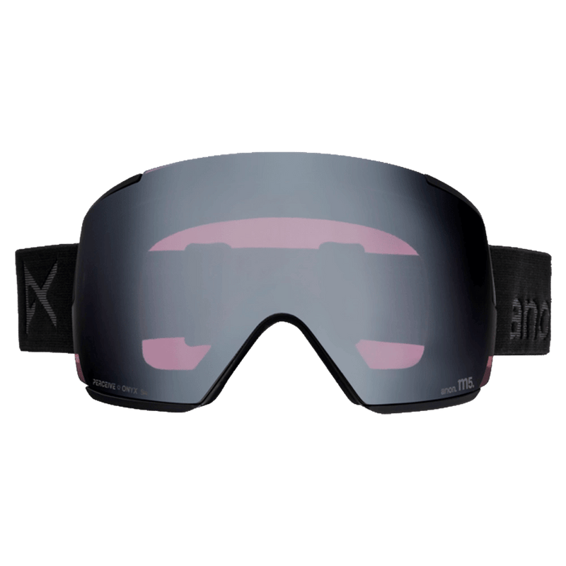 Front view of the Anon M5 Toric Goggles in Smoke, Perceive Sun Onyx lens, unisex model