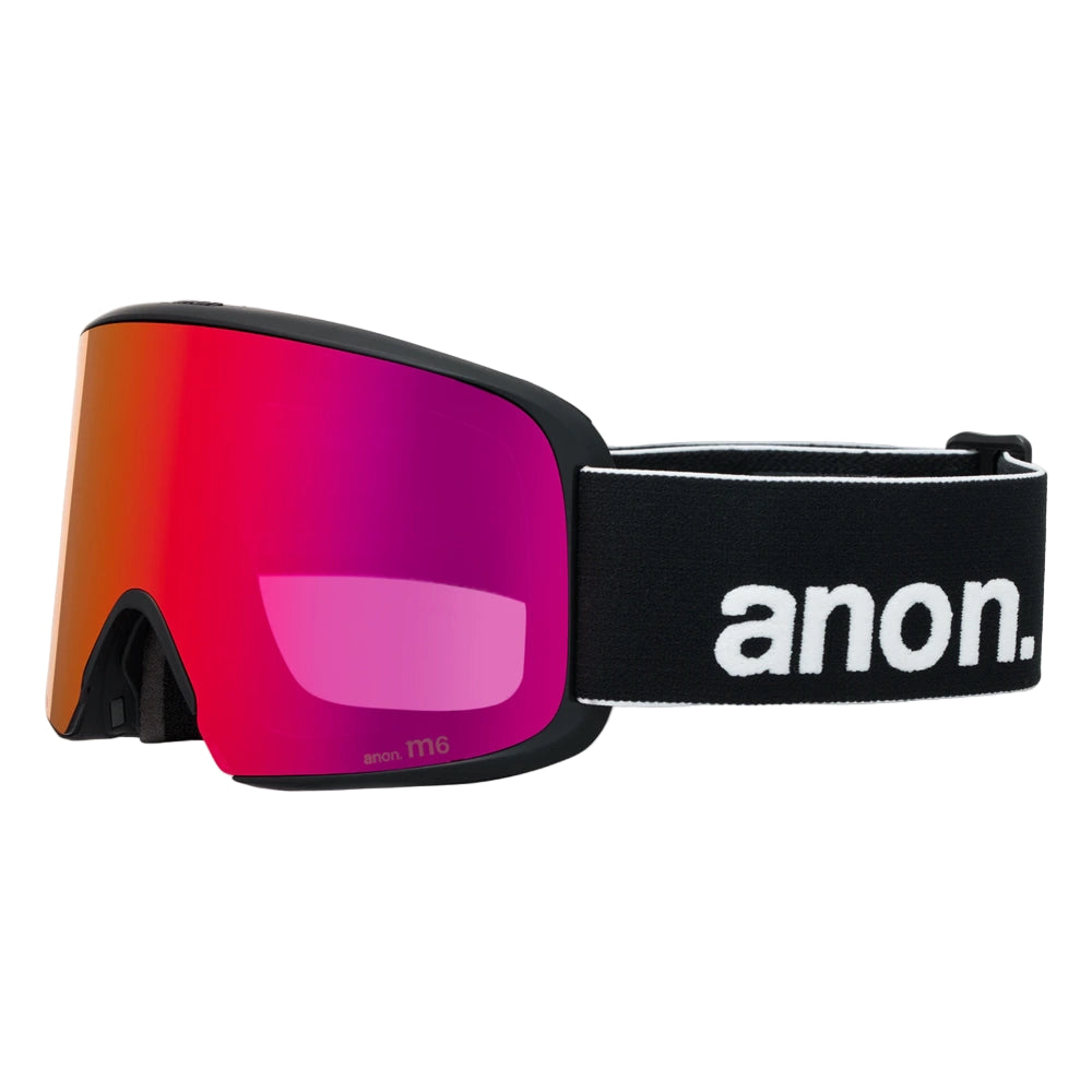 Anon Goggles M6 Serie in Black with Percive Sunny Red