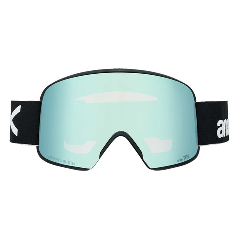 front view of Anon Goggles M6 Serie in Black with Percive Variable Blue