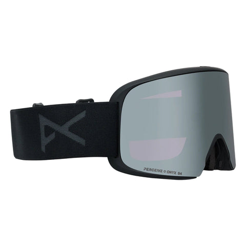 side view of Anon Goggles M6 Serie in Smoke with Percive Sunny Onyx