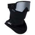 Face mask view of the Anon Nesa Goggles in Smoke, Perceive Sun Onyx lens, unisex model