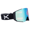 Main view of the Anon Sync LB Goggles in Black, Perceive Variable Blue lens, unisex model