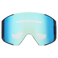 Front view of the Anon Sync LB Goggles in Black, Perceive Variable Blue lens, unisex model