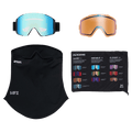 Accessories view of the Anon Sync LB Goggles in Black, Perceive Variable Blue lens, unisex model