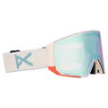 Main view of the Anon Sync Goggles in Oat, Perceive Variable Blue lens, unisex model