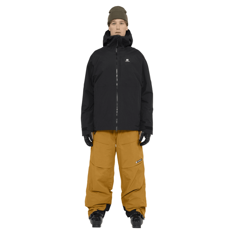 Full-body view of the Armada Atalantis 2L Pants in Golden Brown colourway, unisex's model