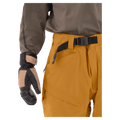 Waist view of the Armada Atalantis 2L Pants in Golden Brown colourway, unisex's model