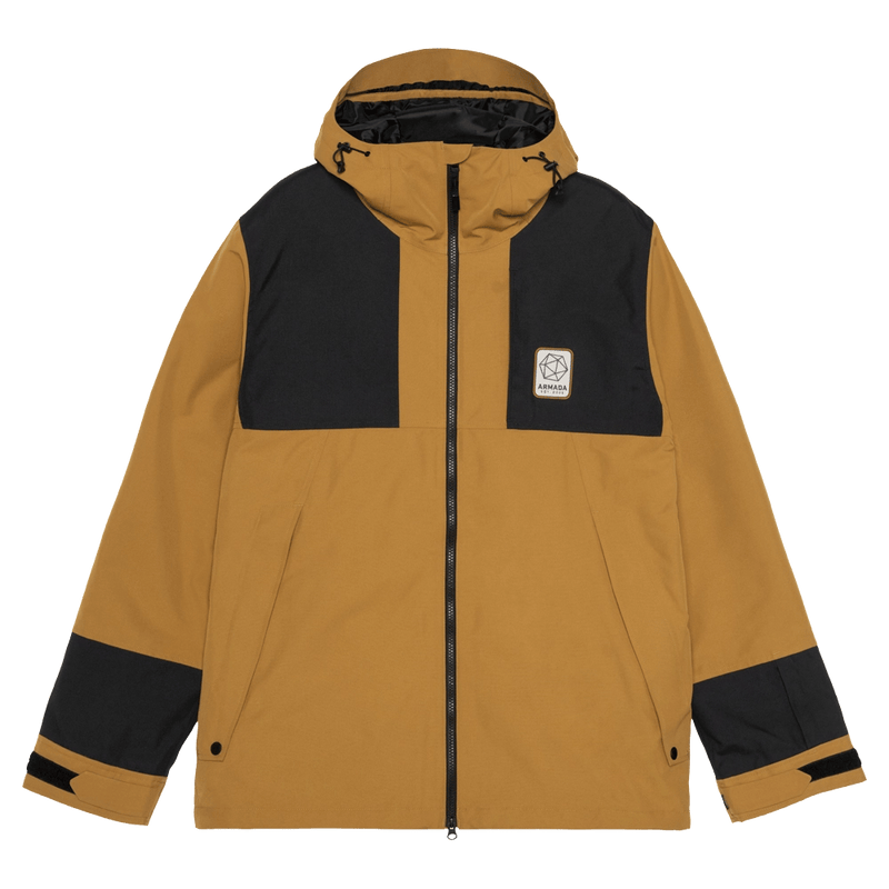 Main view of the Armada Bargs 2L Insulated Jacket in Dazzler colourway, unisex's model