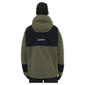 Back view of the Armada Bargs 2L Insulated Jacket in Olive colourway, unisex's model