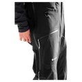 Side view of the Armada Coveted 3L Bib in Black colourway, men's model