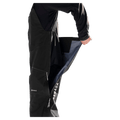 Side view of the Armada Coveted 3L Bib in Black colourway, men's model