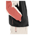 Close view of the Armada Gansett 2L Insulated Jacket in black, cream and faded rose colourway, unisex's model