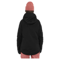 Back view of the Armada Pavara 3L Jacket in Black colourway, women's model