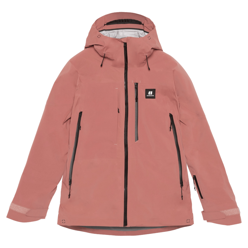 Main view of the Armada Pavara 3L Jacket in Faded Rose colourway, women's model