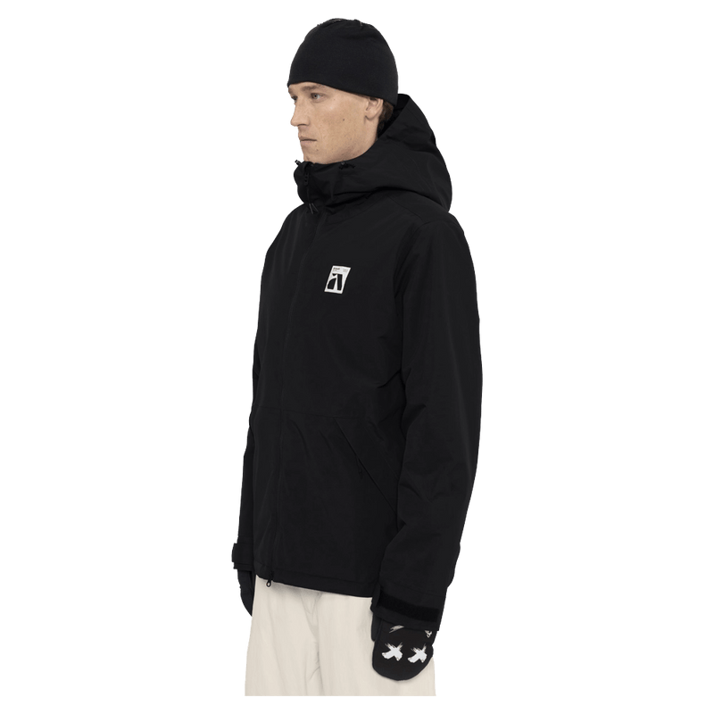 Side view of the Armada Reedy 2L Jacket in Black colourway, men's model