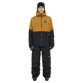 Full-body view of the Armada Romer 2L Jacket in Golden Brown colourway, men's model