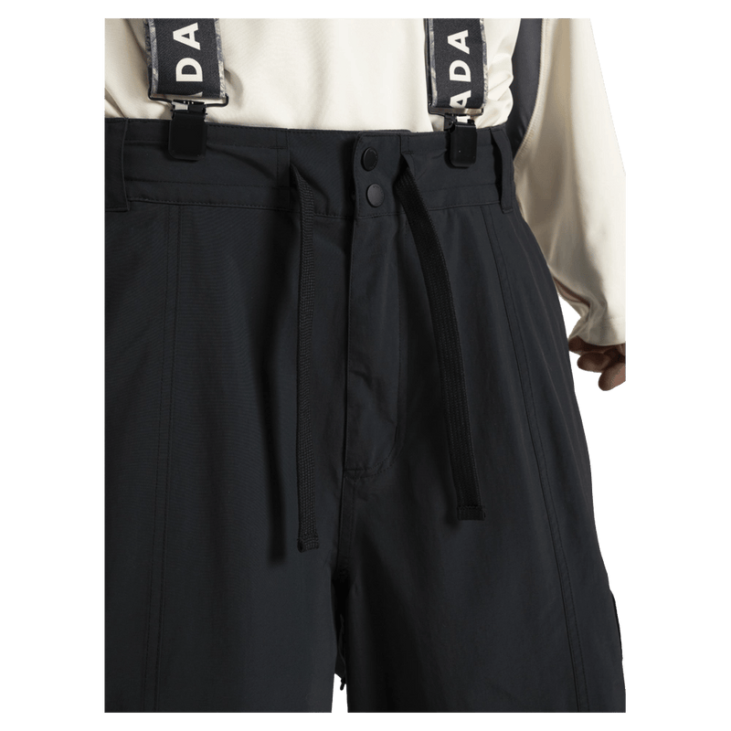 Suspenders view of the Armada Team Issue 2L Cargo Pant in Black colourway, men's model