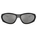 Front view of the Arnette Ilum 2.0 Sunglasses in Black Silver Flames, Light Grey Mirror lens, unisex model