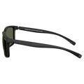 Side view of the Arnette Stripe Sunglasses in Black, Dark Grey lens, unisex model