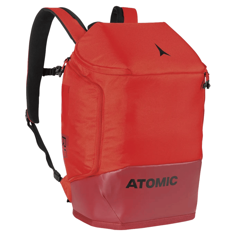 Mian view of the Atomic Rs Pack 30L Boot Bag in Red colourway, unisex model