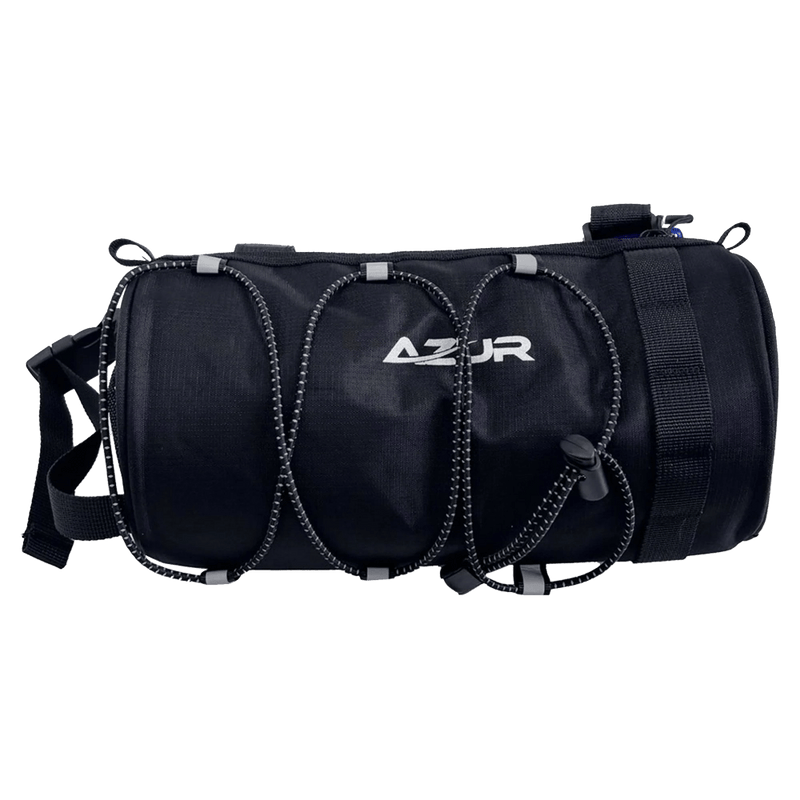 Main view of the Azur Handle Roll Bag in Black colourway, unisex model