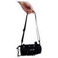 Alternative view of the Azur Handle Roll Bag in Black colourway, unisex model