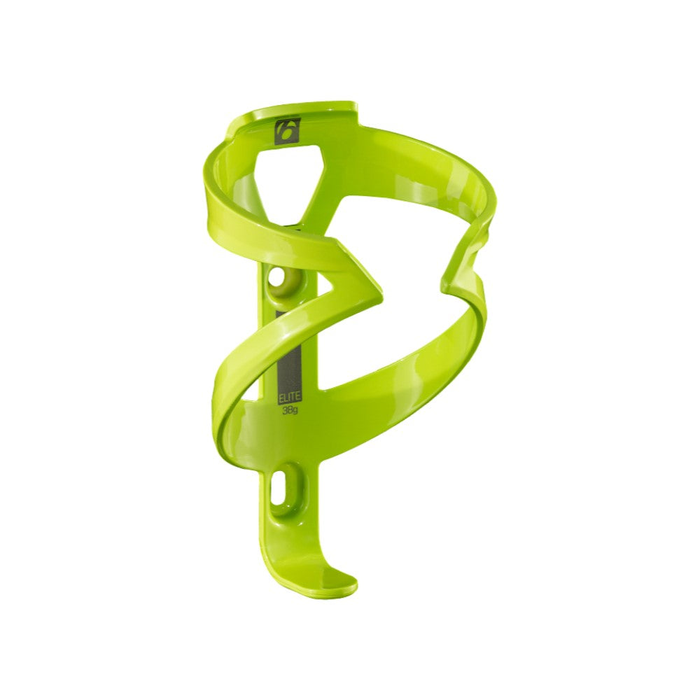 Green water bottle cage for bikes.