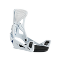 White snowboard binding on a white background
