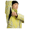 Underarm view of the Burton AK Upshift Snowboard Jacket in Atomic Shetter colourway, women's model