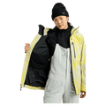 Inside view of the Burton AK Upshift Snowboard Jacket in Atomic Shetter colourway, women's model