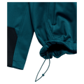 Detail view of the Burton Crown Riding Hoodie in Atlantic Teal colourway, unisex's model