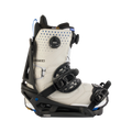 Boot mounted view of the Burton Genesis EST Snowboard Bindings in Black colourway, men's model.