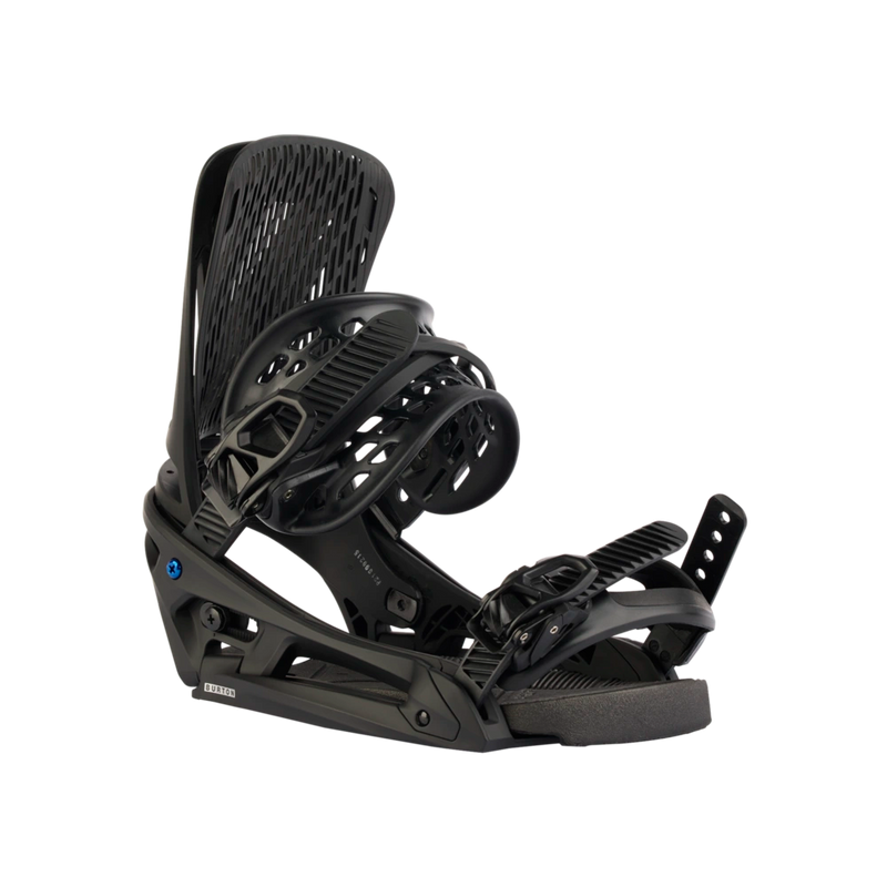 Main view of the Burton Genesis EST Snowboard Bindings in Black colourway, men's model.