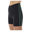 Close side view of P.E Nation Clarity Bike Short - Womens in colour Black Amazon.