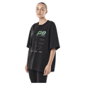 Front view of P.E Nation Current Oversized Tee - Womens in colour Black.