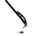 Voile CamLock 2 Carbon Ski Pole showing the extended grip in use lifing up the heel riser.