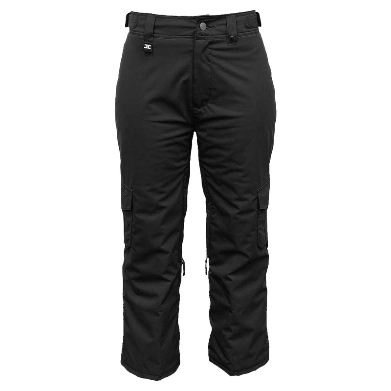 Main view of the Cartel Buck Pants in Black colourway, kids model