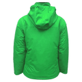 Back view of the Cartel Manfred Jacket in Green colourway, kids model