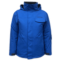 Main view of the Cartel Manfred Jacket in Stratos colourway, kids model