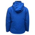 Back view of the Cartel Manfred Jacket in Stratos colourway, kids model