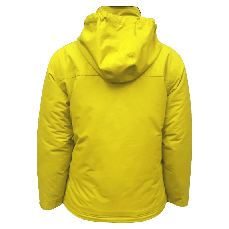 Back view of the Cartel Manfred Jacket in Yuzu colourway, kids model