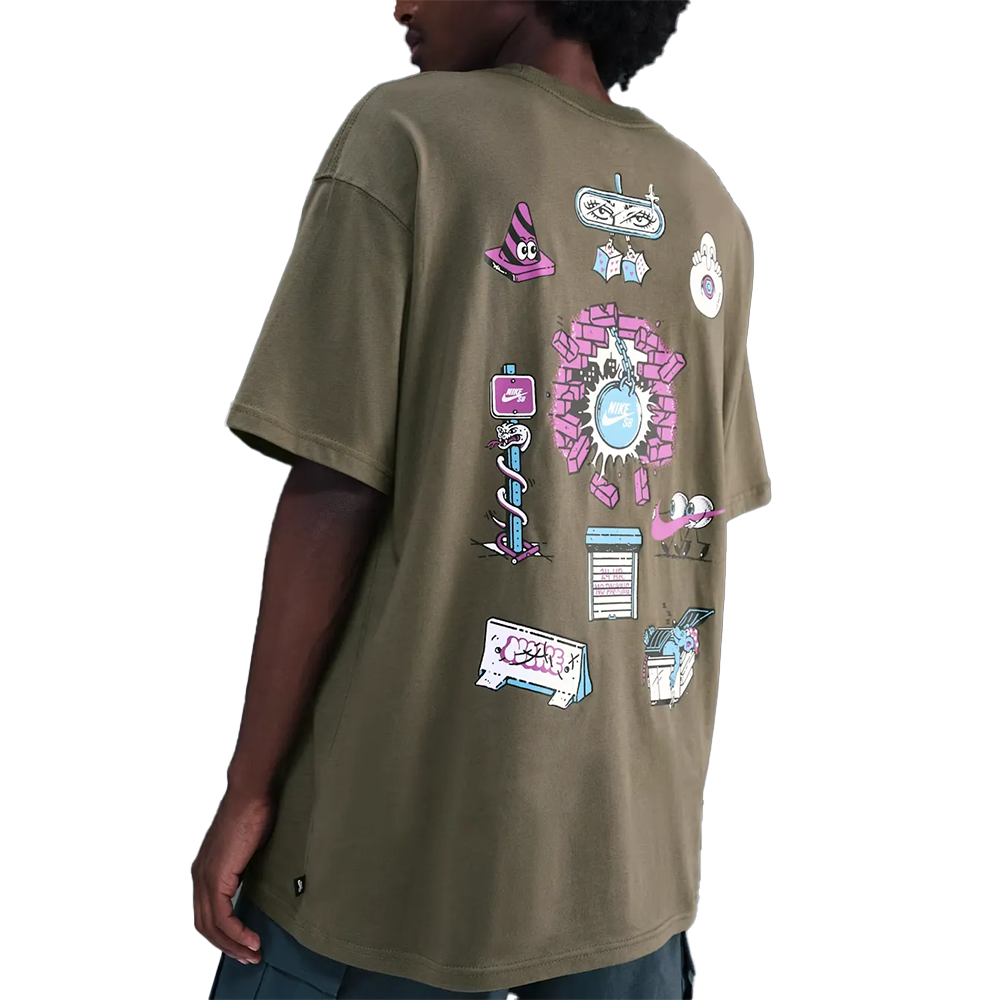 Back image of the SB Tee in Medium Olive