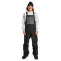 Front view of the DC Docile BIB in Black colourway, unisex model