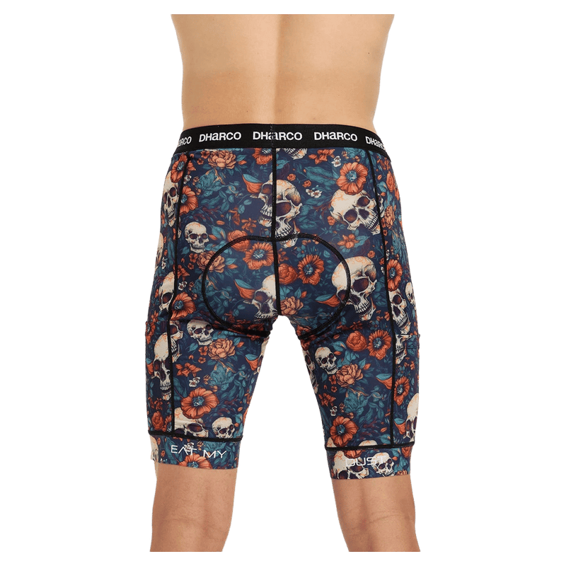 Side view of man in the Dharco Padded Bike Party Pants in colour Jet.
