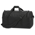Back view of the Dakine EQ Duffle 50L Travel Bag in Black colourway, unisex's model