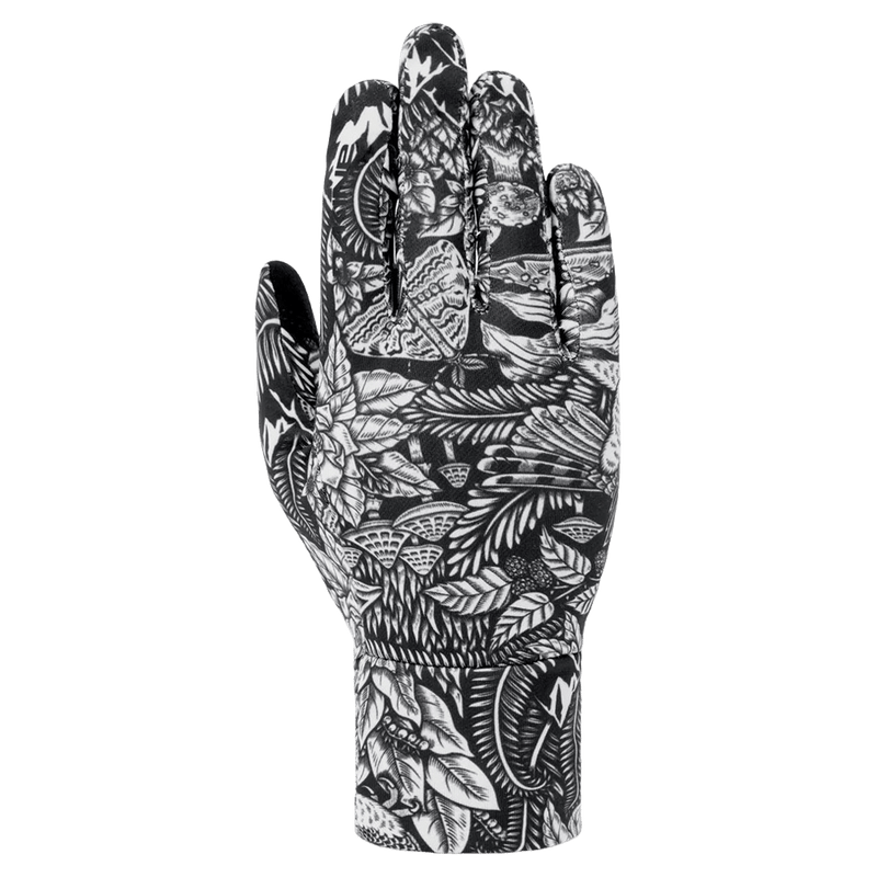 Main view of the Dakine Rambler Glove Liner in Kingdom Black colourway, women's model