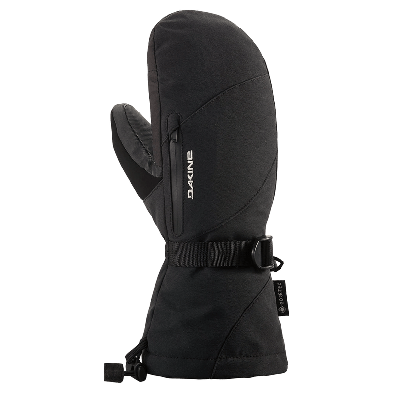 Main view of the Dakine Sequoia Mitts in Black colourway, women model