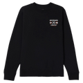 Front view of Brixton Danton Crew in colour Black.